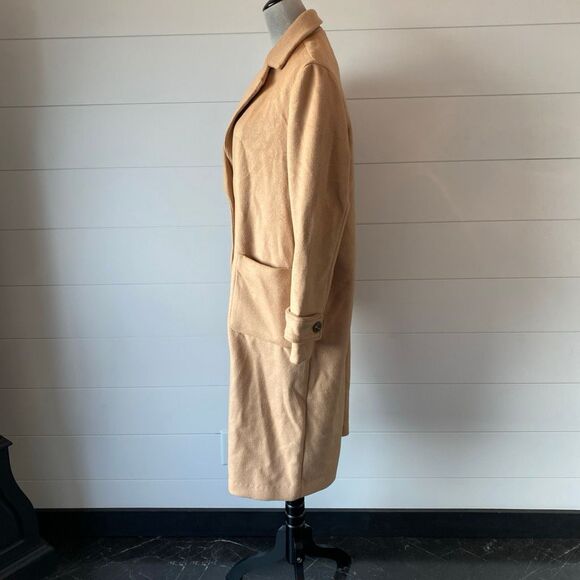 House of Harlow 1960 Camel Wool Blend Coat Size Medium NWT - Picture 5 of 13